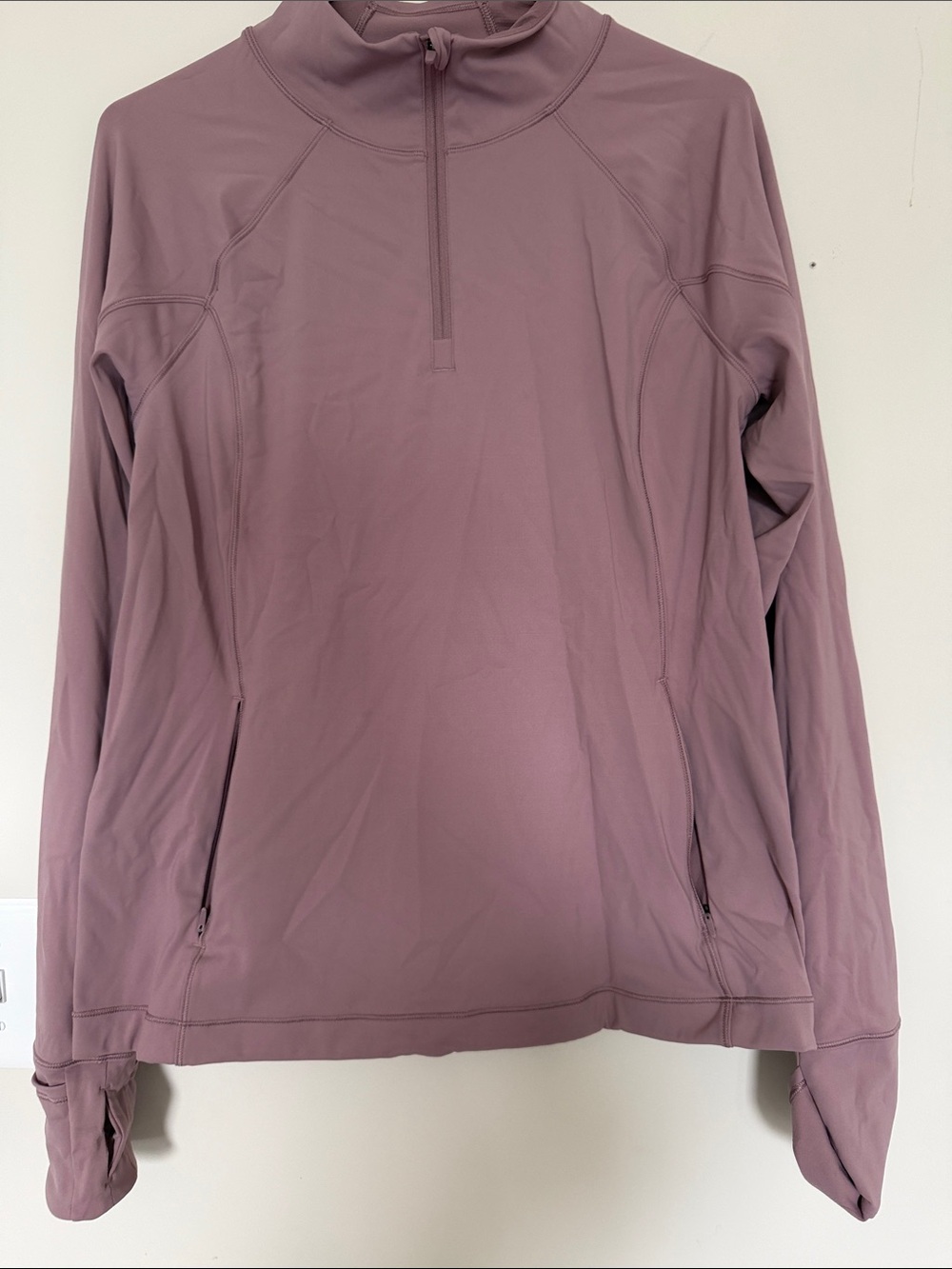 Athleta purple quarter zip